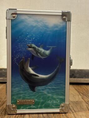 Vaultz Dolphin Mini Lock Box Royce Art Pencil Case Keepsake Box
